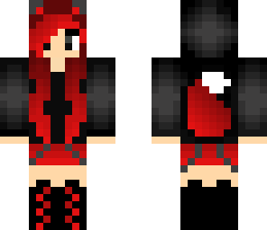 black and red wolf