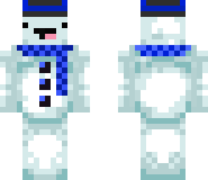 derpy blue snowman