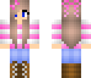 pink stripey girl