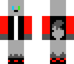grey fox in hoodie