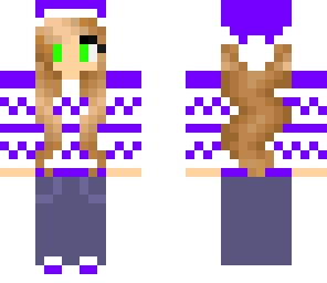 purple christmas girl