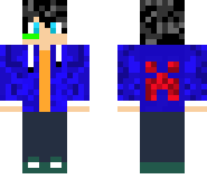 blue gamer creeper edition