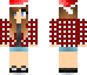 christmas plaid girl