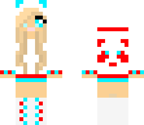 red white and blue panda