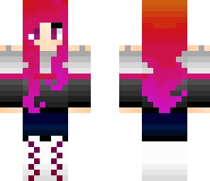 black to white pink to red
