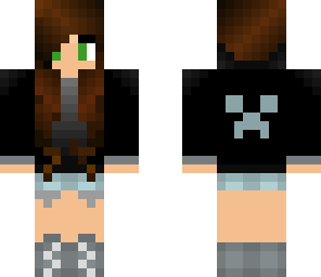 black jacket creeper girl
