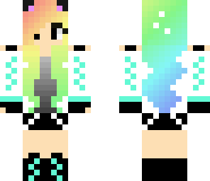 neon colored girl dj