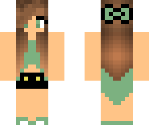 edited green shirt girl