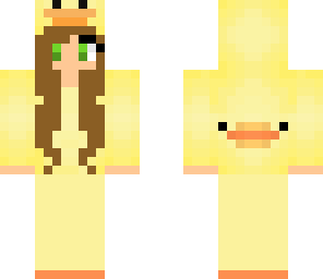 duck suit girl