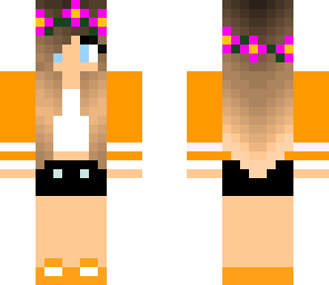orange jacket girl