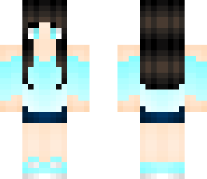 random blue girl