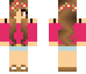 pink flower girl