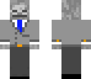 skeleton in butler or fancy suit