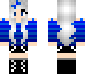 silvery haired girl