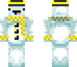 yellow derpy snowman