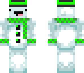 green derpy snowman