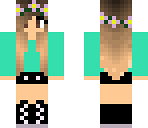 neon flower girl