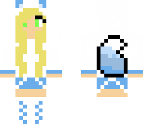 blue hoodie fox girl