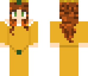 golden and emerald  princess skin