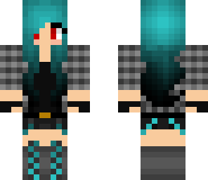 blue demon girl