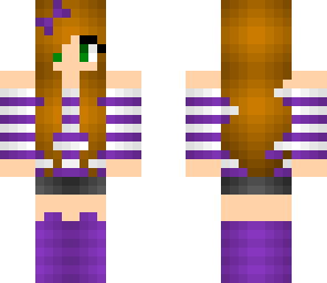 purple summer girl