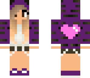 tiger girl purple
