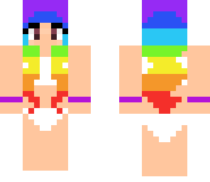 raibow bikini girl fuix
