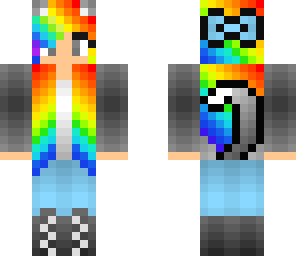 rainbow kitty girl -requested by unknown-