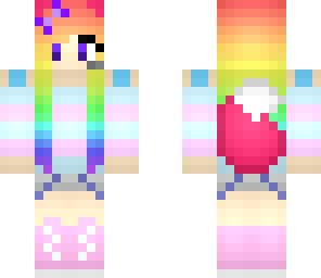 edited rainbow fox girl