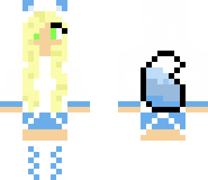 blue hoodie fox girl