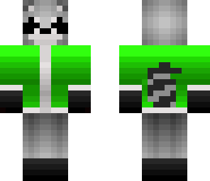 green raccoon