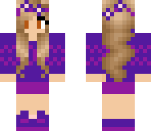 teen girl purple jumper