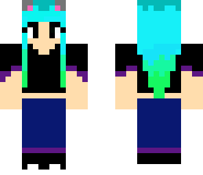 blue-green mouse girl fist skin samantha