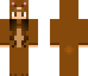 bear costume girl