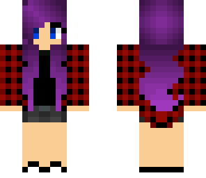purple haired emo girl