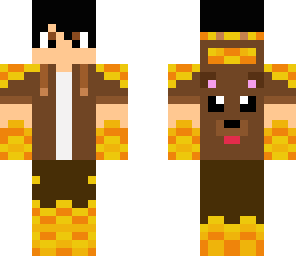 gold amor bear boy