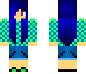 blue hair girl