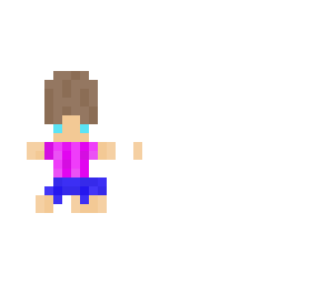 little girl jumping