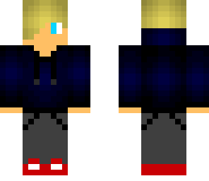 blue hoodie