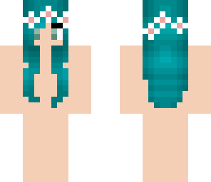 cyan flower crown base