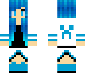 blue gamer girl