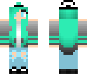 minty wavy tomboy white