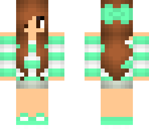 mint green bow