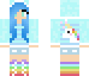 rainbow edited skin