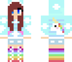 edit of unicorn girl