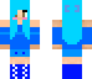 blue haired teen