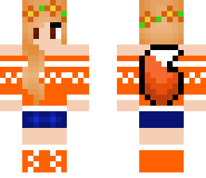 orange wolf girl