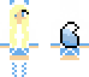 blue hoodie fox girl