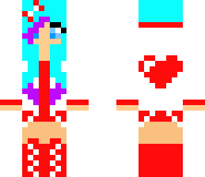 red heart girl