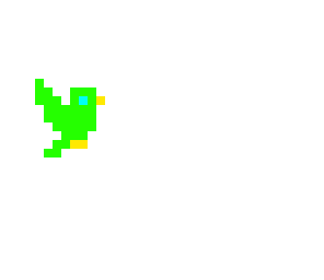 green bird